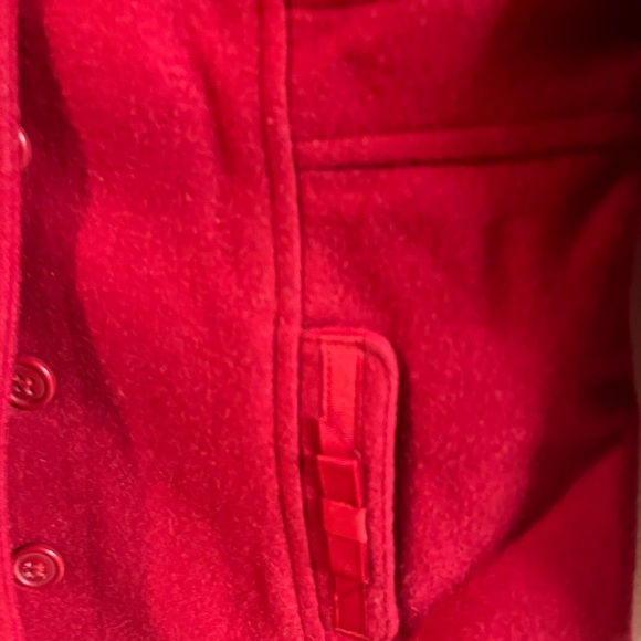 Janie and Jack wool Holiday Coat with faux fur collar size 5 - Picture 3 of 4